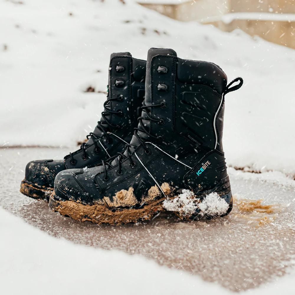 Baffin Ice Monster Men's Composite Toe Winter Work Boots MNST MP06 - Waterproof, Insulated Safety Boots for Construction, Snow Removal & Extreme Cold Weather