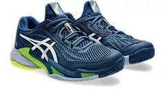ASICS Men's Court FF 3 Tennis Shoes - Mako Blue/White - High-Performance Indoor & Outdoor Court Shoes for Competitive Play