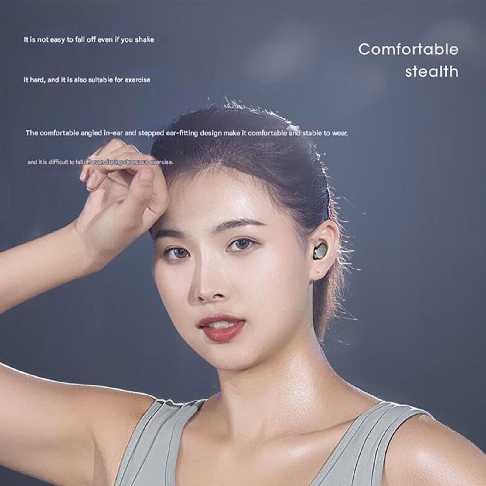 Echo Buds 2024 Edition - Wireless Bluetooth Earbuds with LED Power Display, IPX7 Waterproof, Noise Cancelling for Sports & Gym - Perfect for Running, Workouts & Travel (1pc)