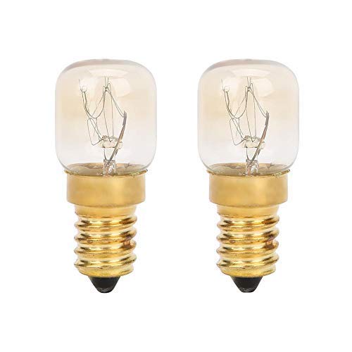 10Pcs 15W E14 Brass Microwave Oven Light Bulbs - 300℃ High Temperature Resistant - Replacement Parts for Microwave, Oven, and Small Appliances - Perfect for Home Kitchen and Commercial Use