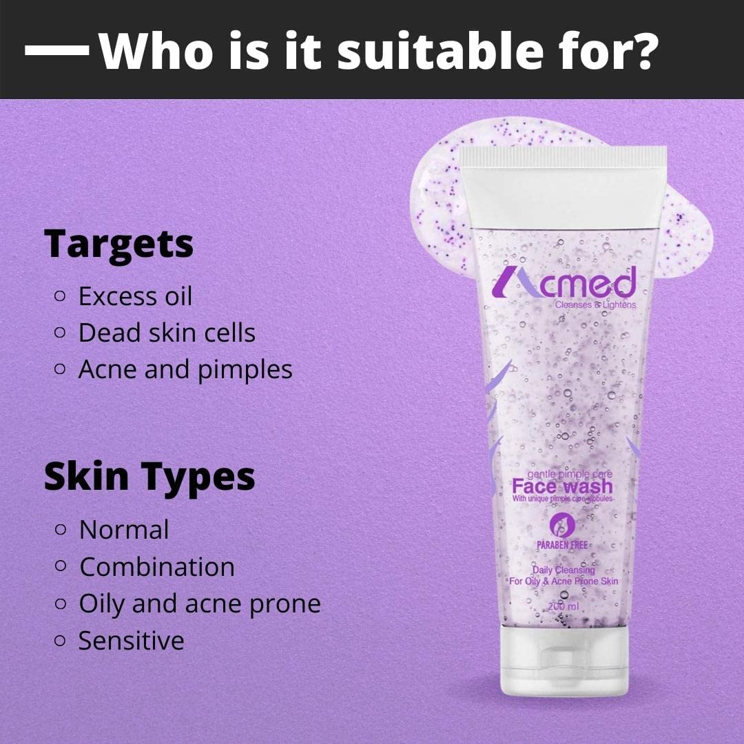 BHM Pimple Care Face Wash for Acne-Prone Skin - 70g Cleansing Gel with Salicylic Acid | Pack of 1 | Daily Acne Treatment & Oil Control for Teens & Adults | Perfect for Morning & Night Skincare Routine