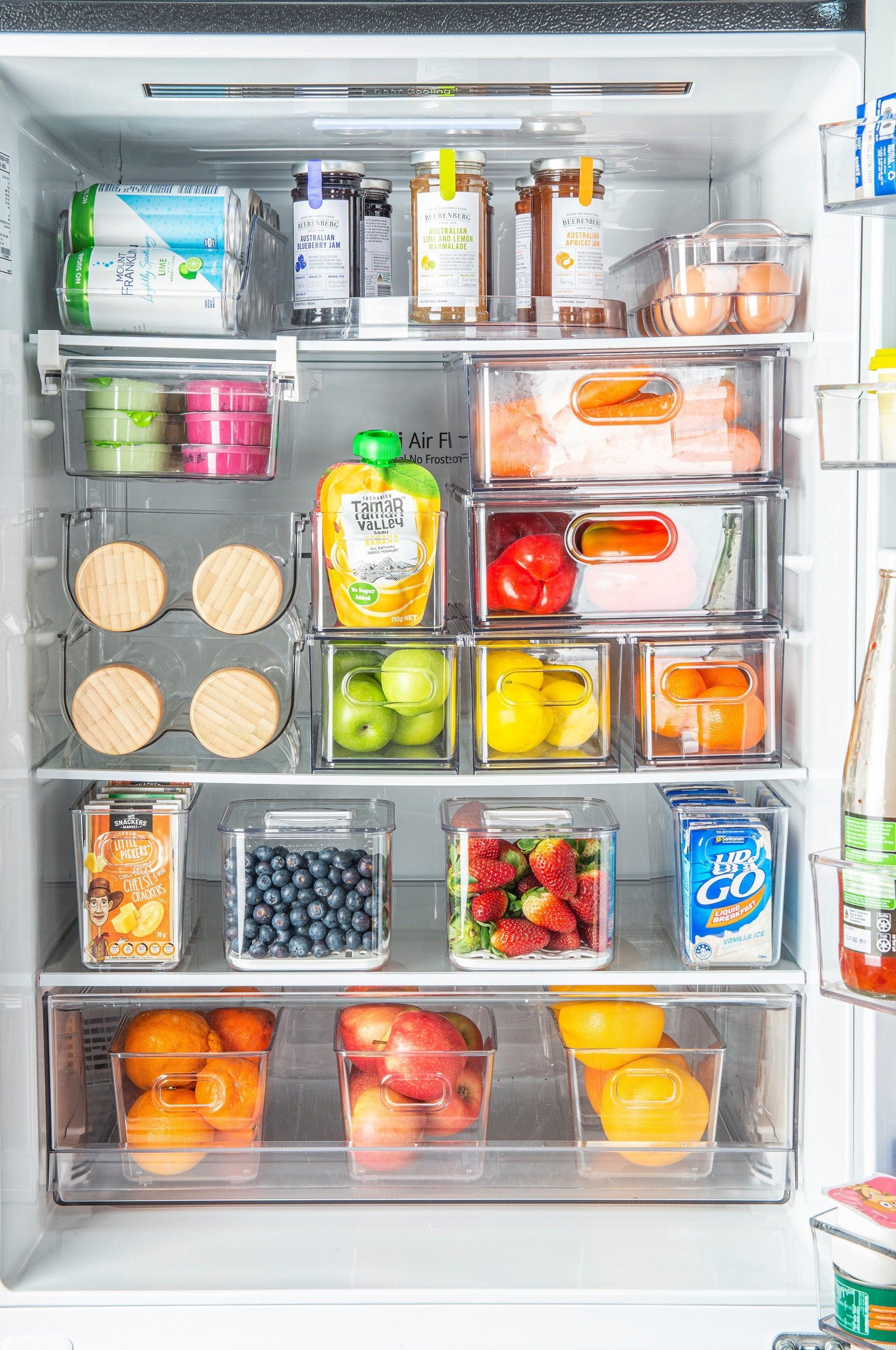 Clear Modular Drawer Organizer Medium - Stackable Storage Solution for Kitchen, Office & Bathroom Organization