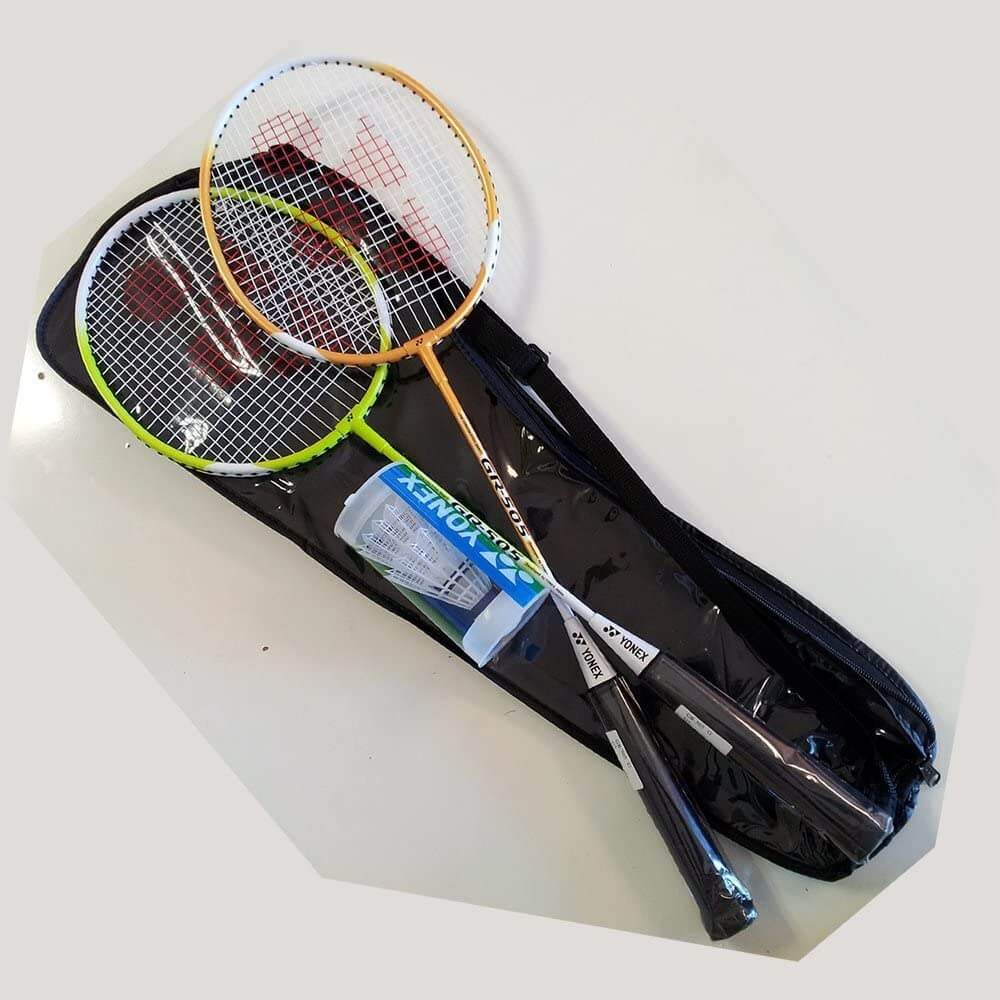 Yonex GR 505 2-Piece Recreational Badminton Set with Rackets & Shuttlecocks - Perfect for Backyard Games, Family Fun & Outdoor Sports Activities