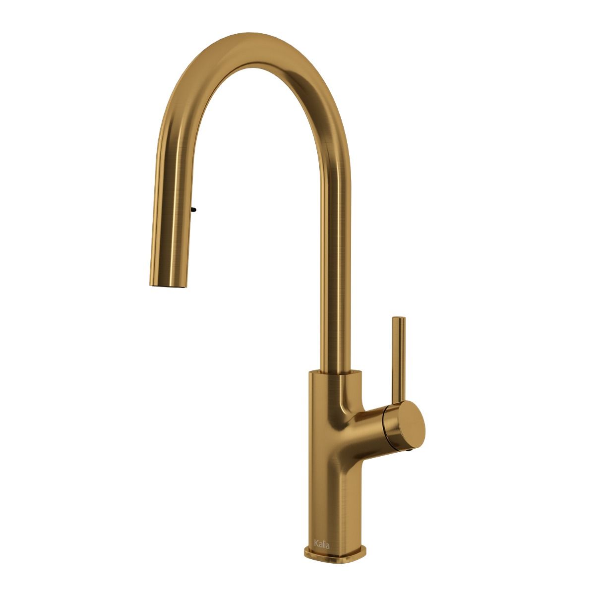 Kalia MASIMO Single Handle Pull Down Kitchen Faucet with Dual Spray Function - Brushed Gold Finish | Perfect for Modern Farmhouse & Contemporary Kitchen Renovations