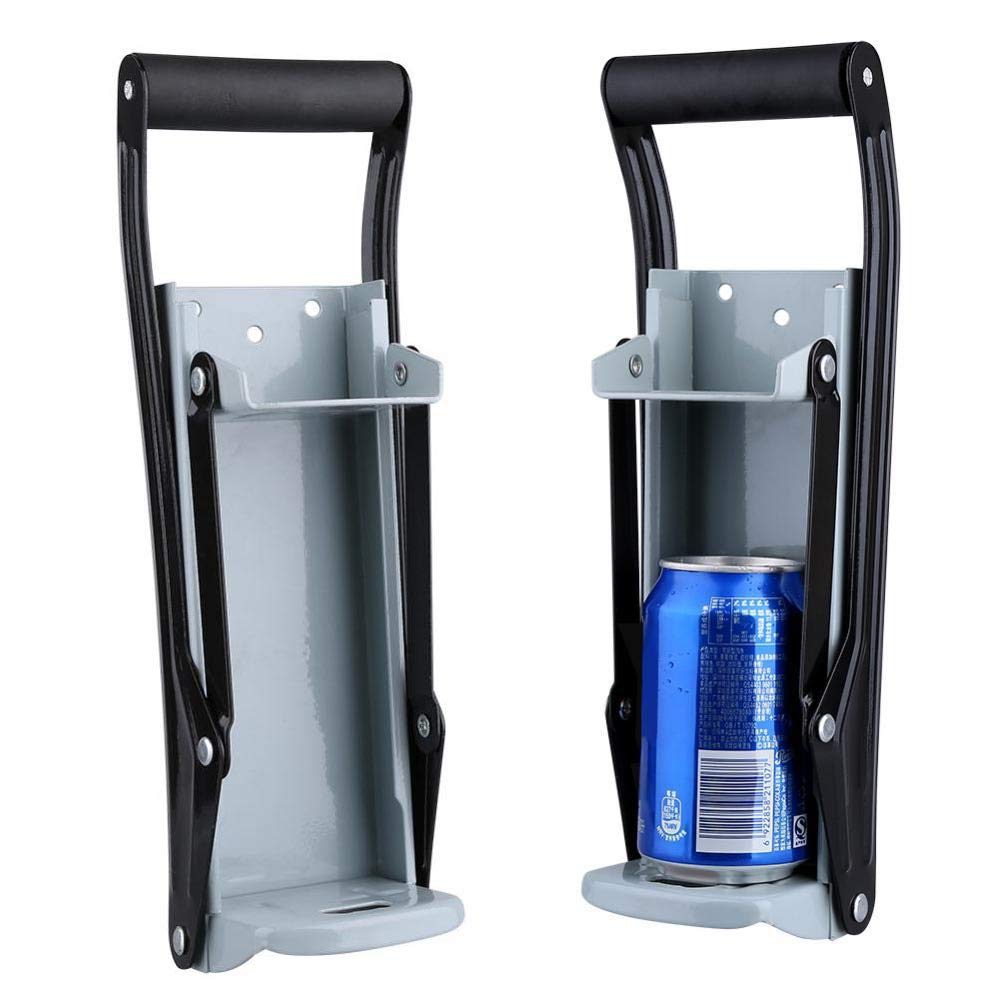 16oz Metal Can Crusher for Recycling - Wall Mounted & Countertop Beer Soda Can Smasher Tool - Perfect for Home, Garage & RV Use