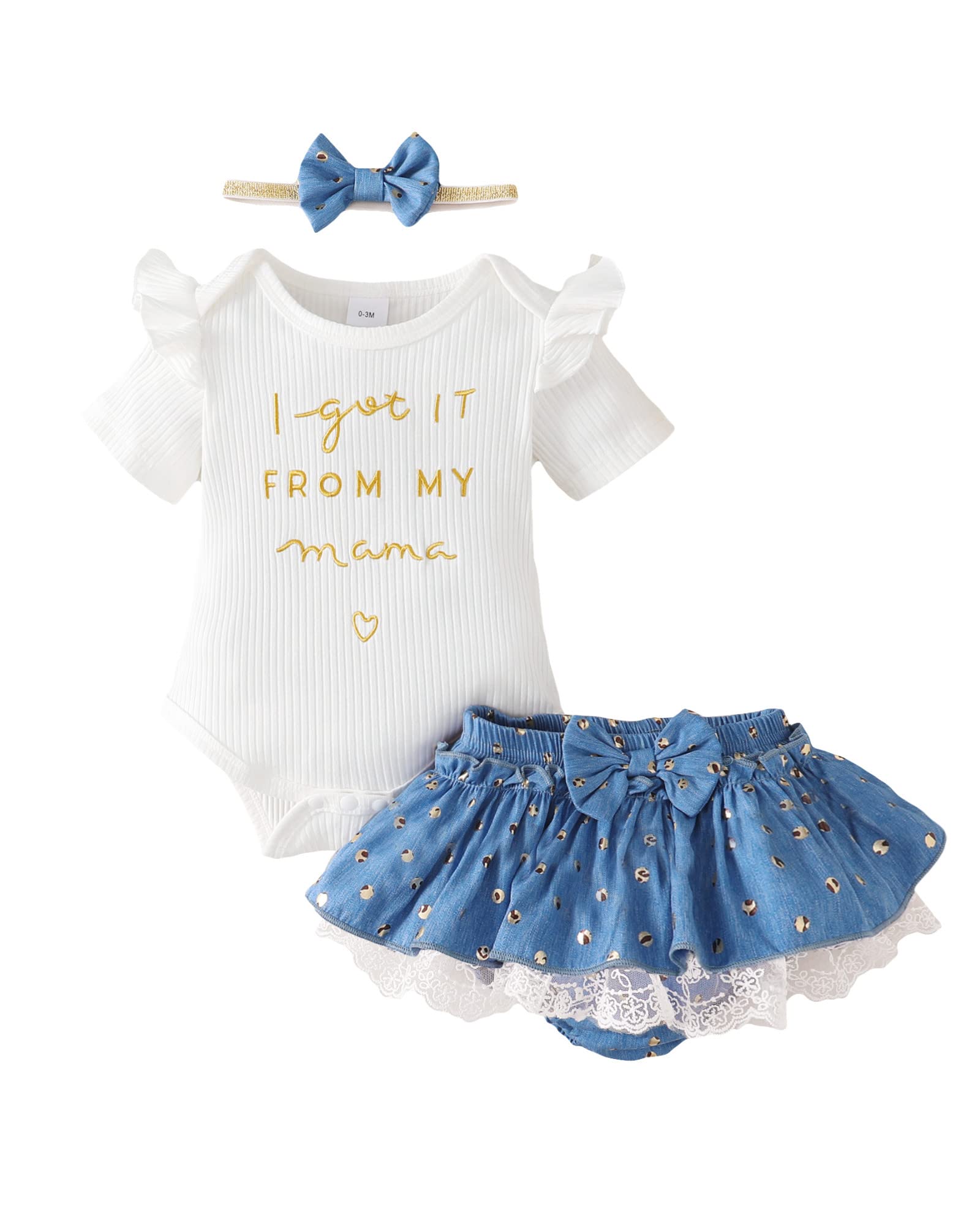 Mioglrie Newborn Baby Girl Clothes Set - Floral Romper & Shorts Outfit for Summer | Cute Infant Toddler Outfits for Playdates, Beach & Family Photos