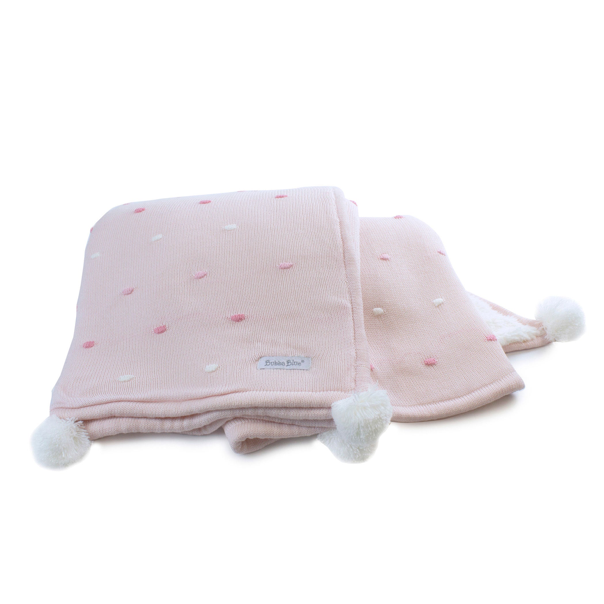 Soft Pink Confetti Cotton Knit Blanket - Cozy & Breathable Throw for Bed, Couch, Nursery - Perfect for Gifts, Home Decor, and Relaxation