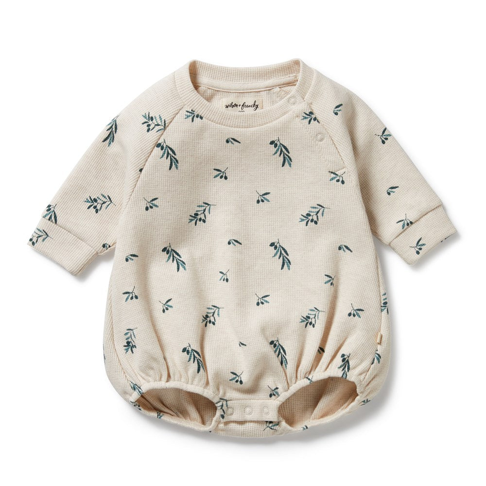 Little Olive Organic Waffle Bodysuit - Soft Baby Onesie for Newborns & Infants | Eco-Friendly Cotton Outfit for Playtime, Sleep & Everyday Comfort