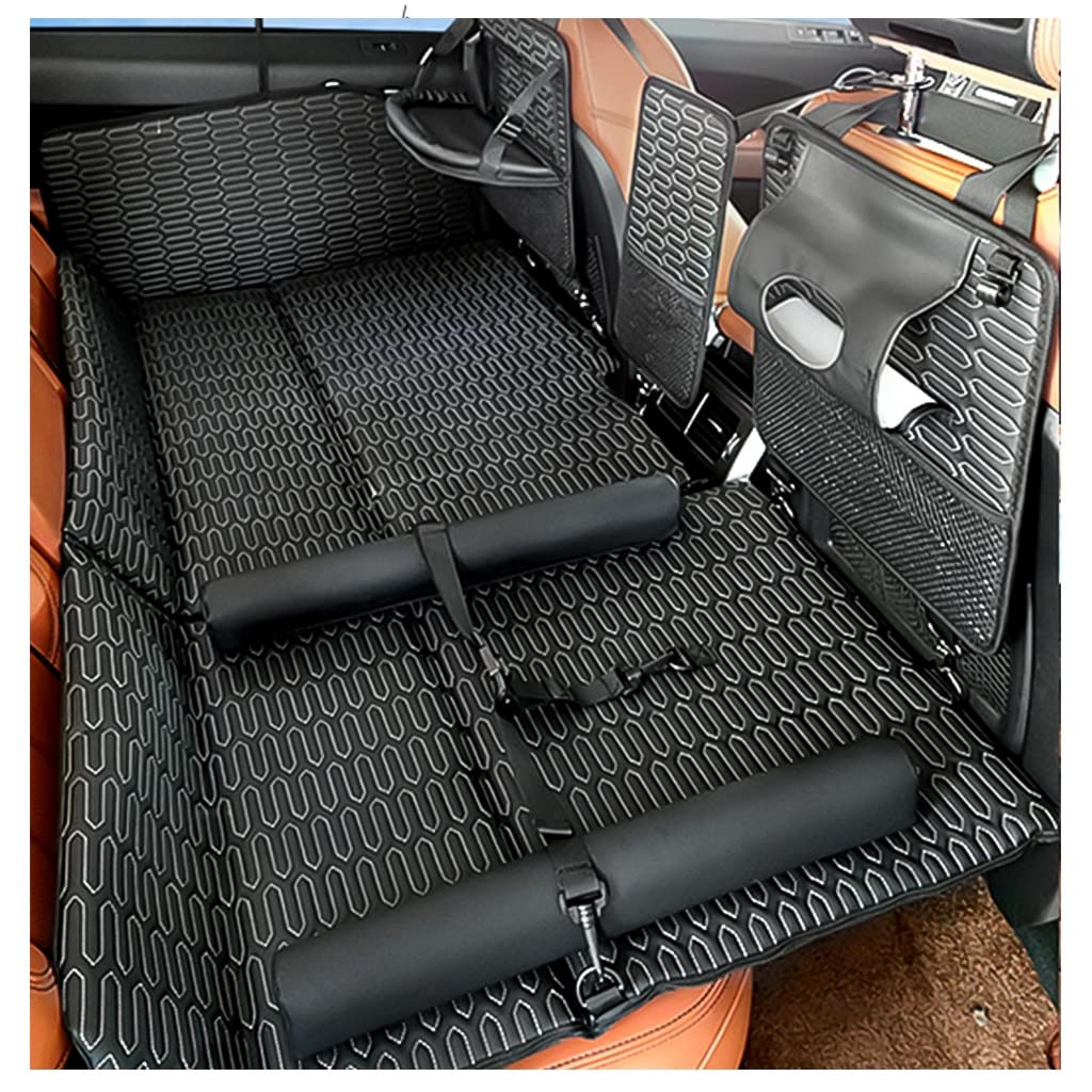 Foldable Car Mattress with Baby Seat & Storage Bags - 300kg Capacity Portable SUV Back Seat Bed for Travel & Camping | Waterproof & Comfortable | Perfect for Road Trips, Family Vacations & Outdoor Adventures (Black)