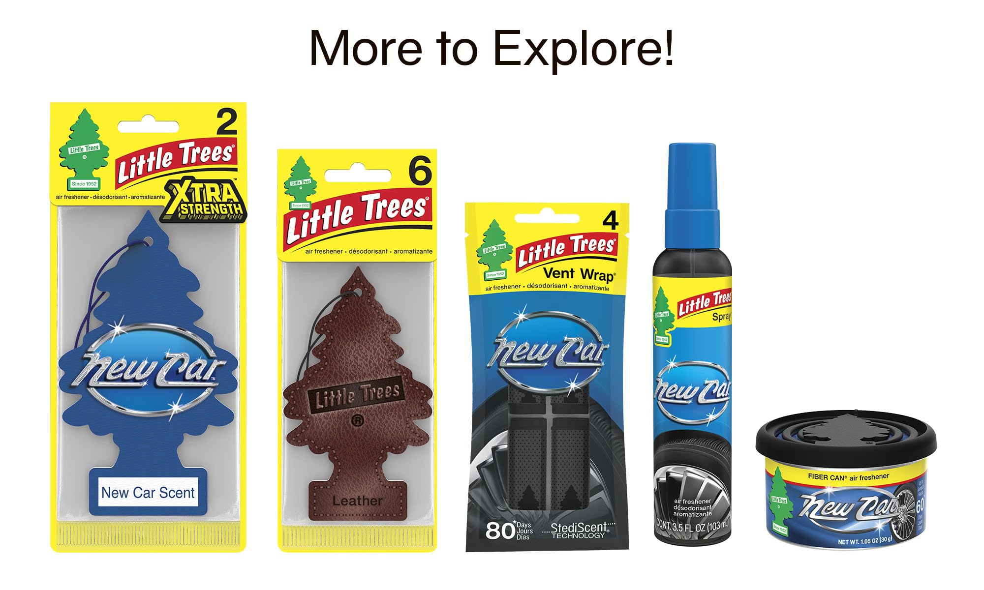Little Trees Air Fresheners - 24 Pack Hanging Car Air Fresheners with Long Lasting New Car Scent | Perfect for Vehicles, Home, Office & Small Spaces | Eliminates Odors & Freshens Air