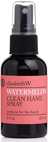 ElizabethW Watermelon Scented Hand Sanitizer Spray - 2 oz (60ml) | Alcohol-Based Hand Cleaner for On-The-Go Hygiene, Travel, Office & School Use