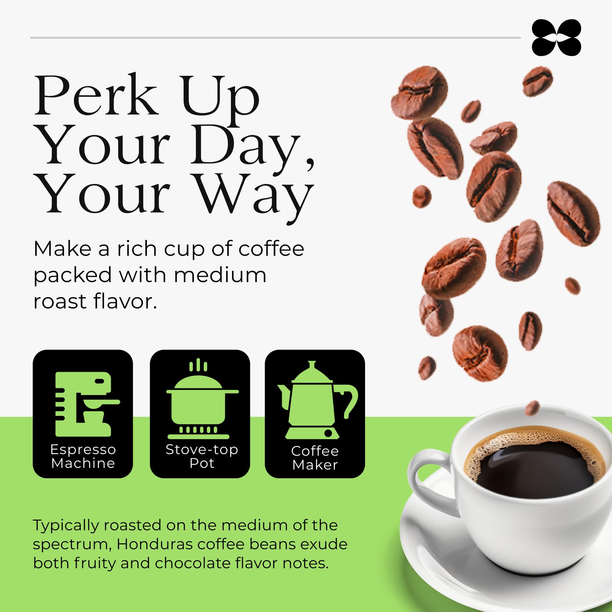 Premium Honduras SHG Unroasted Green Coffee Beans - 25 lbs Bulk - Central American Grown - Ideal for Home Roasting & Commercial Use - Perfect for Espresso, French Press & Cold Brew