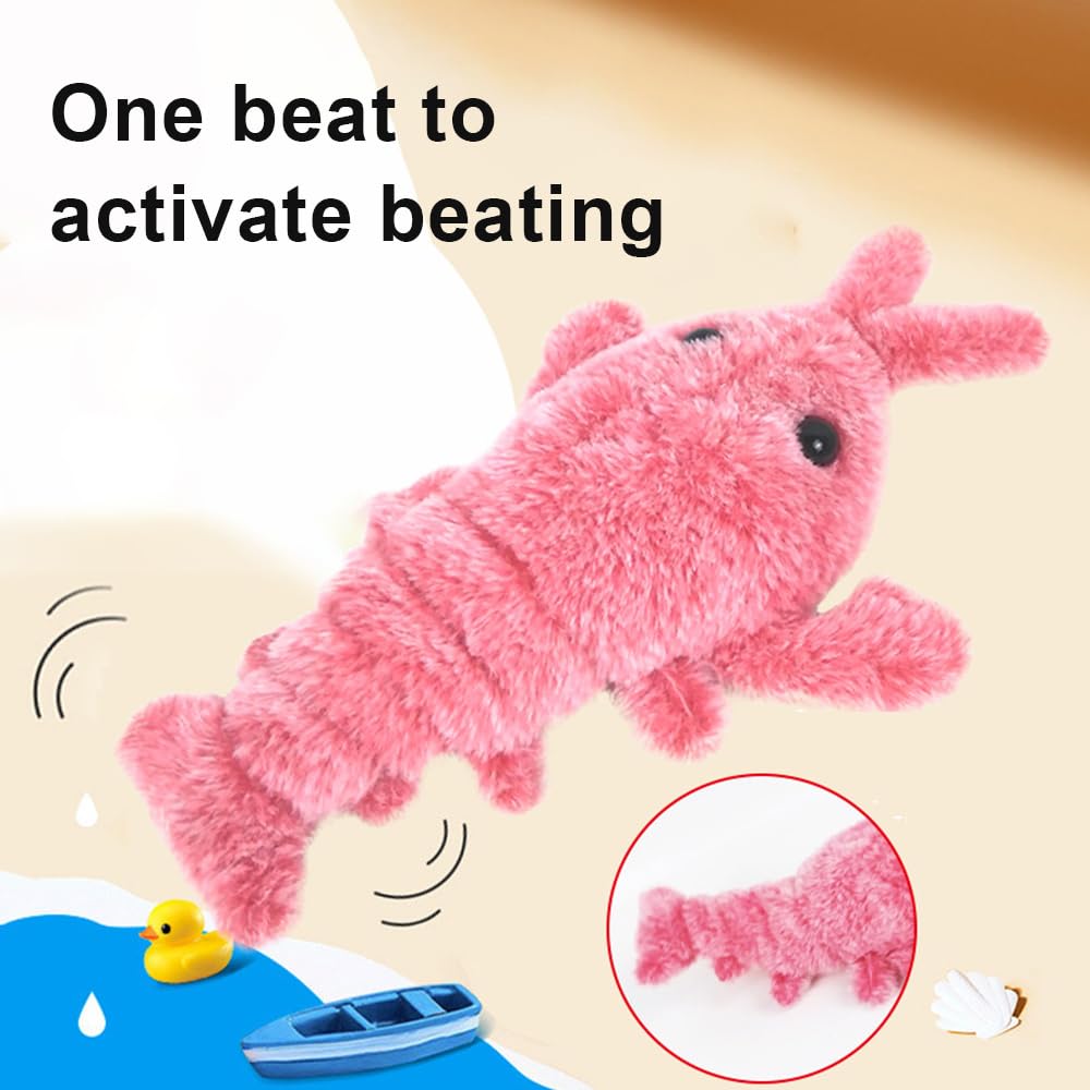 Interactive Wiggly Lobster Dog Toy - Floppy & Furry Plush Pet Toy for Small Dogs & Cats - Orange (1pc) - Perfect for Playtime, Training & Cuddling