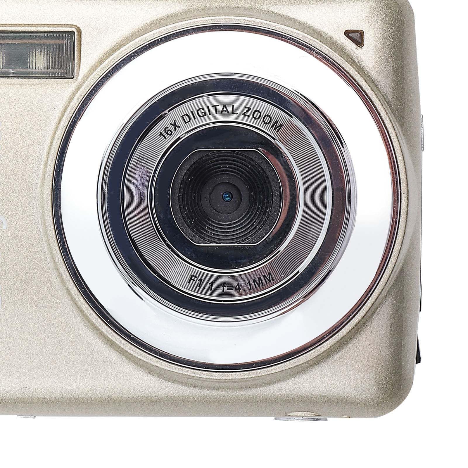 WGFOIP 4X Zoom Outdoor Digital Camera - Waterproof HD Video Camera for Beach, Camping, Hiking & Travel (Gold) - Perfect for Adventure & Outdoor Activities
