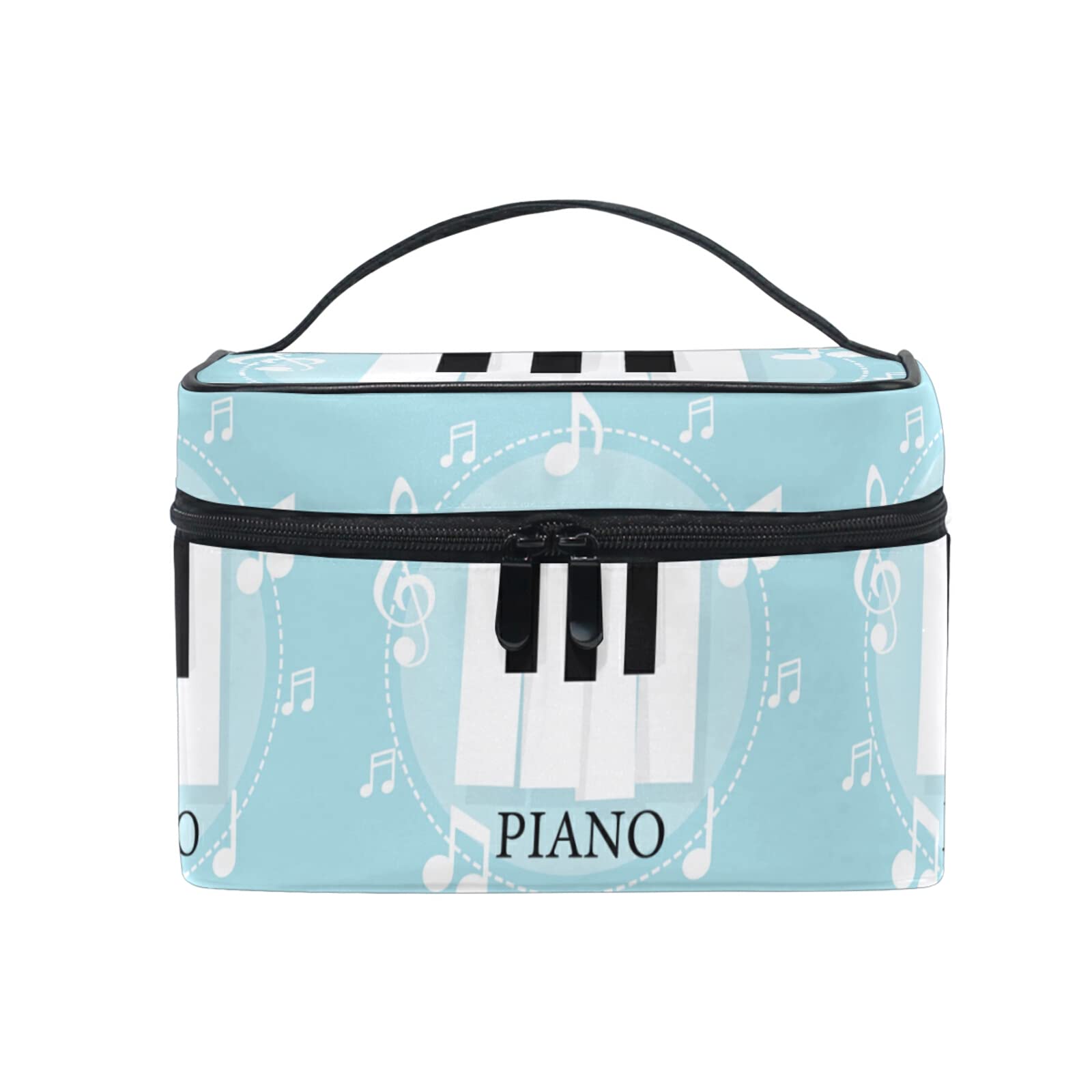Stylish Piano Keyboard Makeup Bag for Women - Waterproof Cosmetic & Toiletry Travel Organizer - Perfect for Travel, Gym, and Daily Use