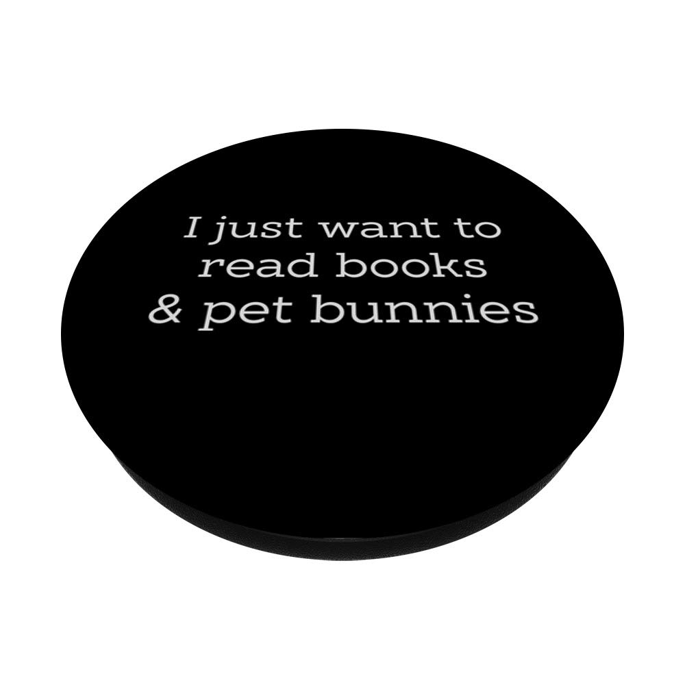 I Just Want To Read Books & Pet Bunnies - Cozy Reading & Bunny Lover T-Shirt - Perfect for Bookworms and Animal Lovers