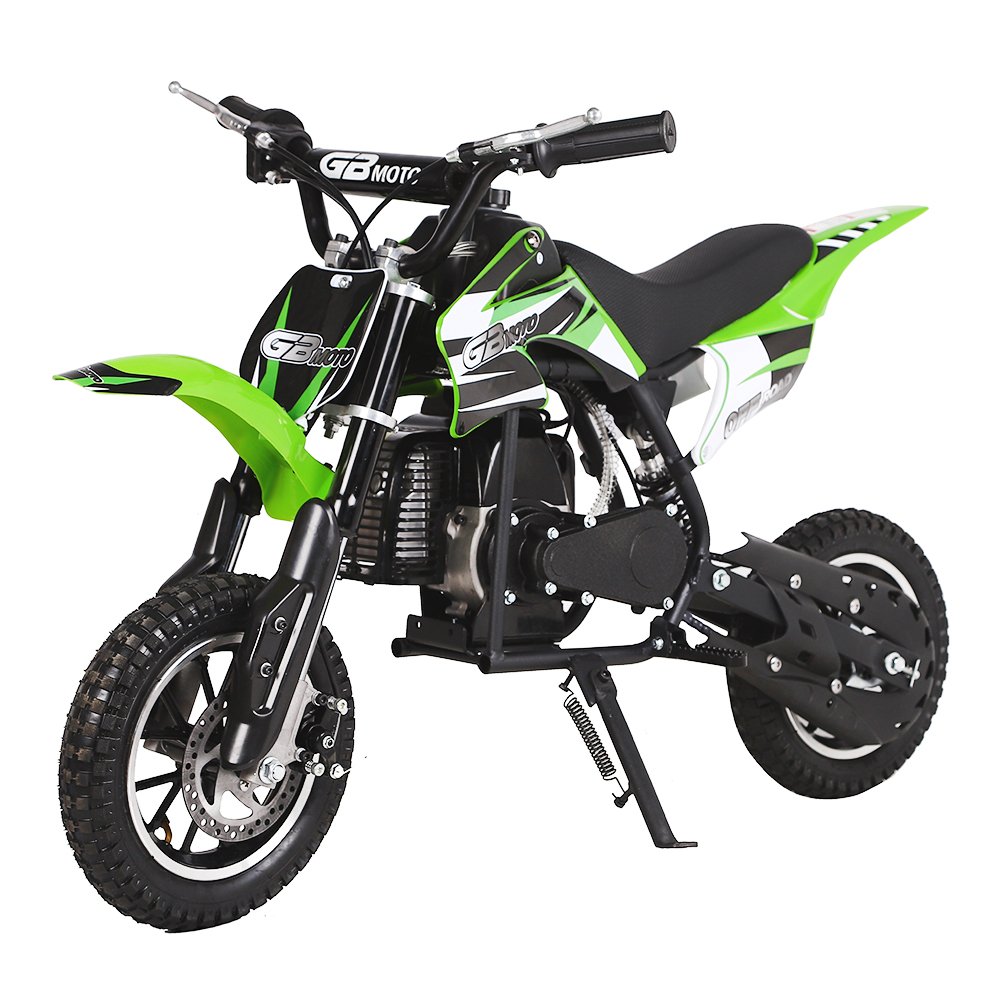 49cc 2 Stroke Dirt Bike - Mini Gas Powered Off Road Motorcycle for Kids & Teens | Boys & Girls Powersports Scooter | Ideal for Backyard Racing, Trail Riding & Motocross Practice