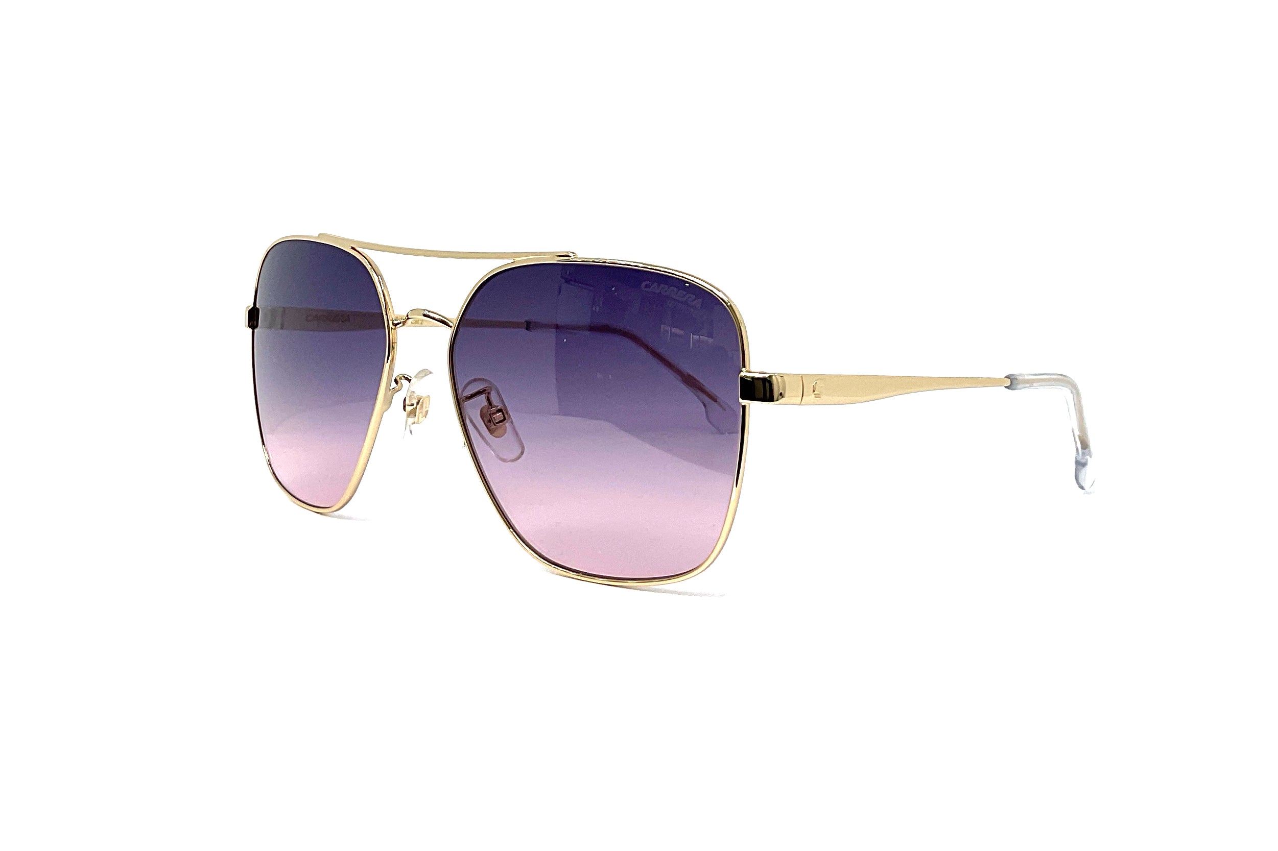 Carrera 3019/S Gold Crystal Sunglasses - Polarized UV Protection Aviator Glasses for Men & Women - Perfect for Driving, Travel, and Outdoor Activities