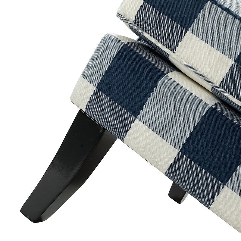 Bradley Armchair - Modern Accent Chair for Living Room, Bedroom & Office - Comfortable Upholstered Lounge Chair with Sturdy Wooden Legs - Perfect for Relaxing, Reading & Decorating Your Home