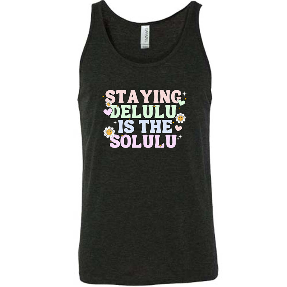Delulu Is The Solulu Unisex T-Shirt - Trendy Funny Slogan Tee for Casual Wear & Gifts