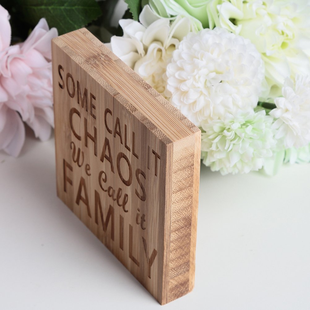 ARTIBETTER Decorative Word Plaque - Rustic Wooden Block Sign for Home Wall Decor | Perfect for Farmhouse, Living Room & Bedroom Decorations