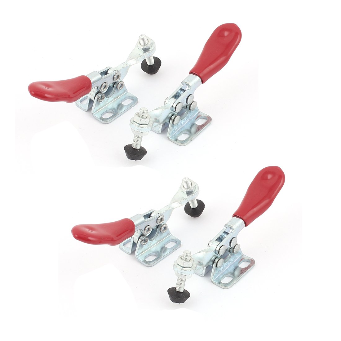 uxcell BRH-201A 27Kg Quick-Release Horizontal Push Pull Toggle Clamp - 4 Pack for Woodworking, Metalworking & DIY Projects