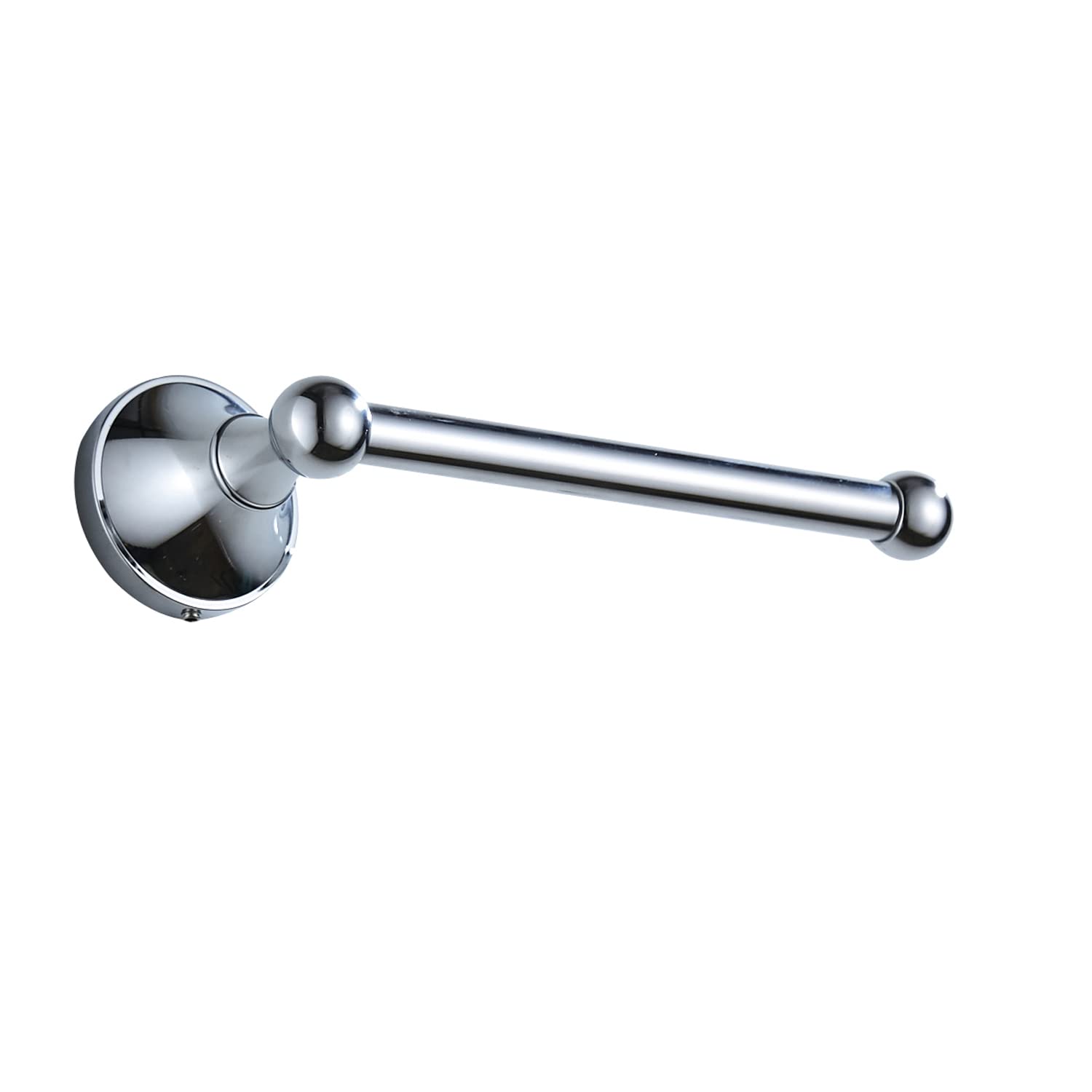 Antique Brass Wall Mounted Toilet Paper Holder - Vintage Style Bathroom & Kitchen Tissue Roll Holder - Durable Sliver Chrome Finish - Perfect for Home, Office, and RV Use