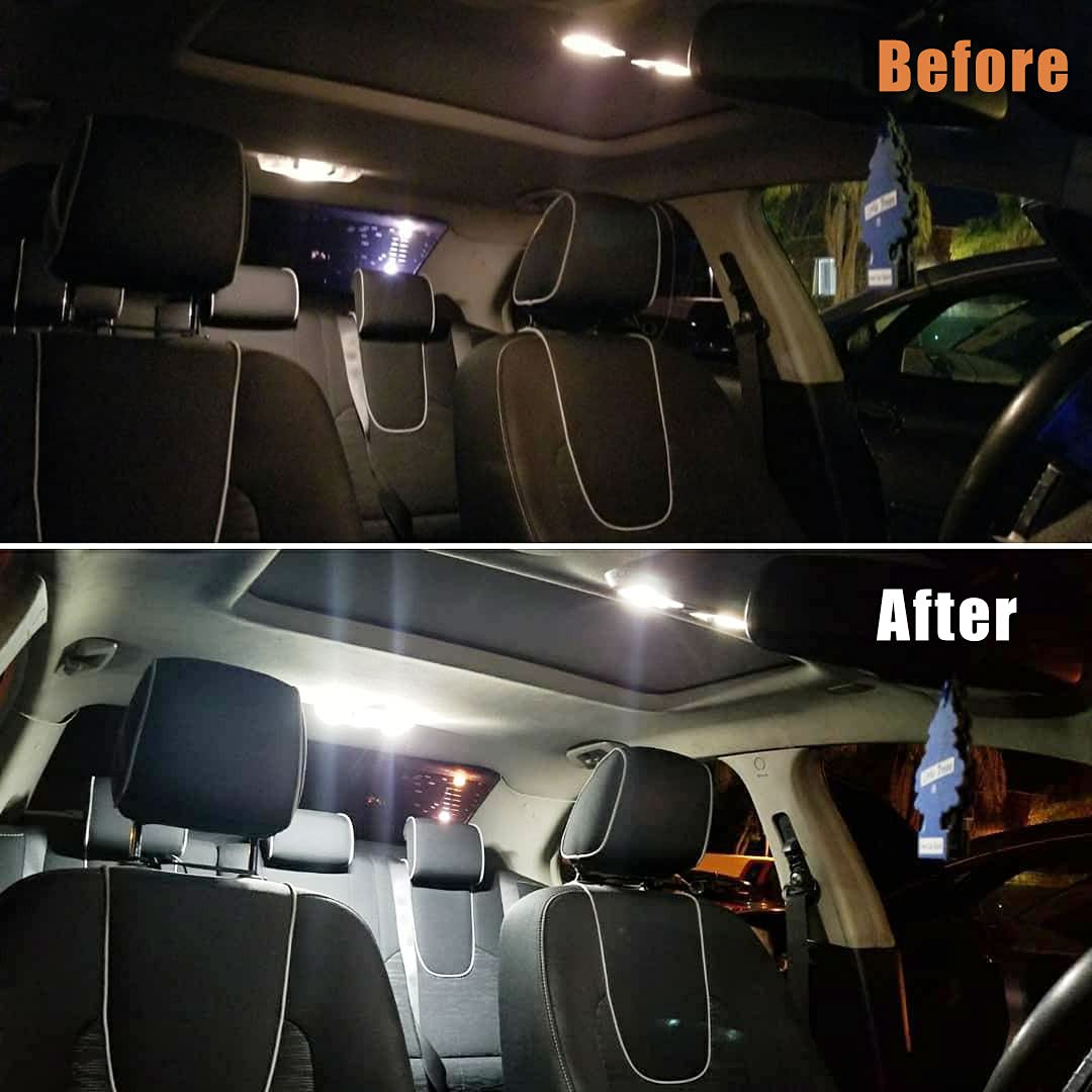 8-Piece 6000K White Super Bright LED Interior Light Kit for Toyota Prius 2016-2020 - Easy Installation with Included Tool - Perfect for Night Driving and Interior Upgrades