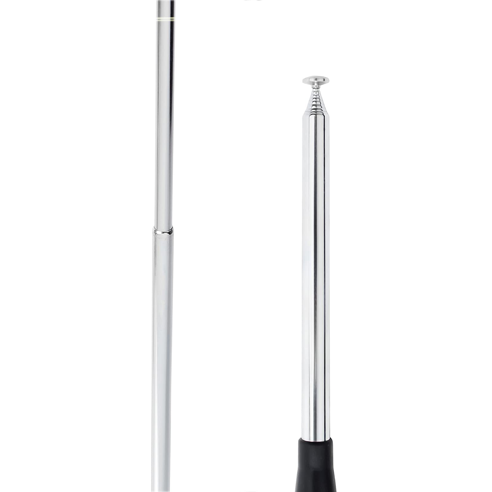 HYS 27Mhz Telescopic Antenna 9-51 Inch Adjustable Rod HT Antenna with BNC Connector for CB Handheld Portable Radios - Compatible with Cobra, Midland, Uniden, Anytone CB Radios - Perfect for Trucking, Off-Roading, Emergency Communication