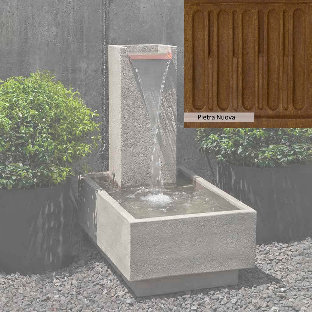 Campania International Falling Water Fountain IV - Outdoor Garden Waterfall Feature for Patio, Yard, and Landscape Decor