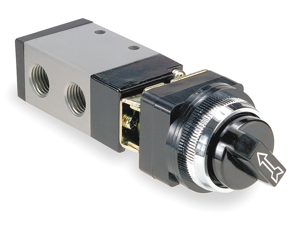 3-Way Manual Air Control Valve, 1/4