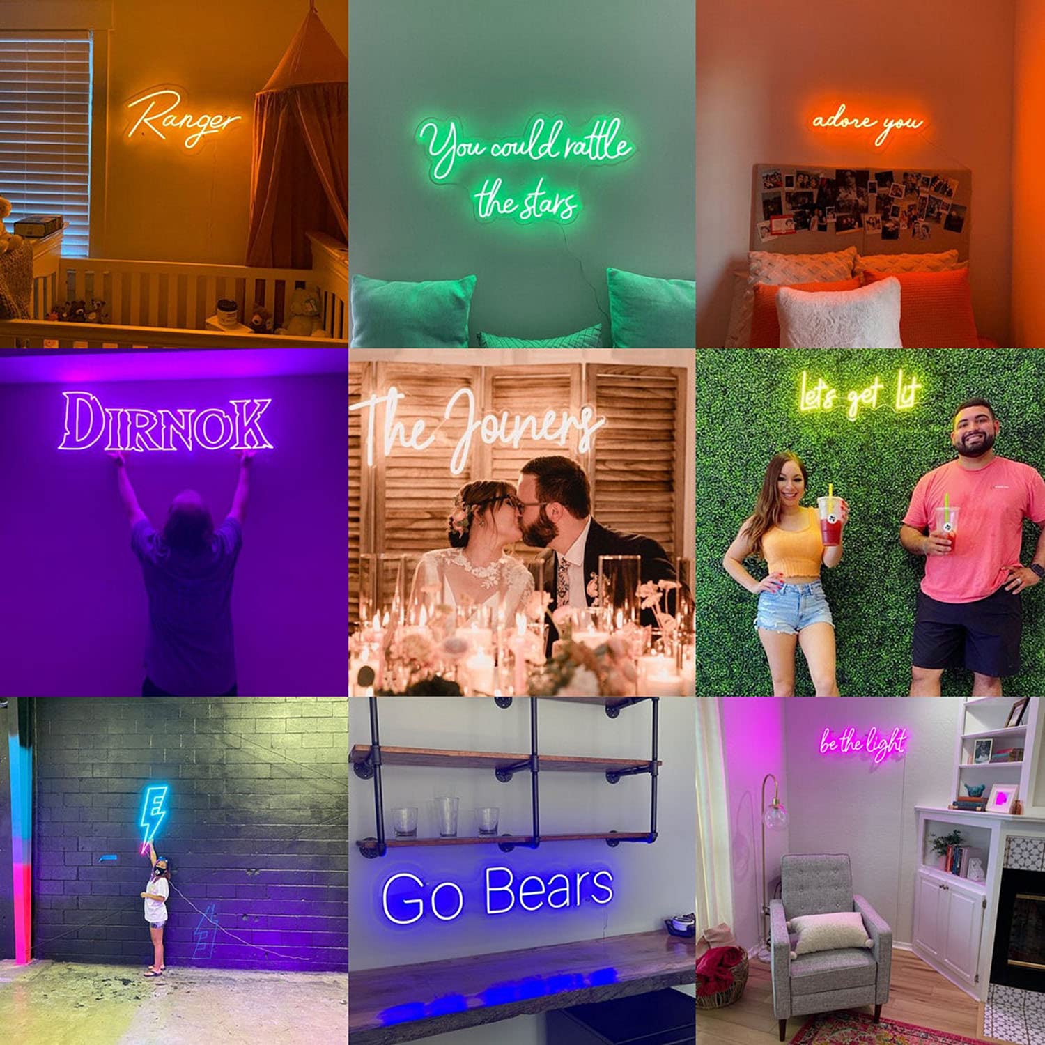 Custom LED Neon Signs - Personalized Wall Decor for Bedroom, Wedding, Birthday Party & Bar - 30