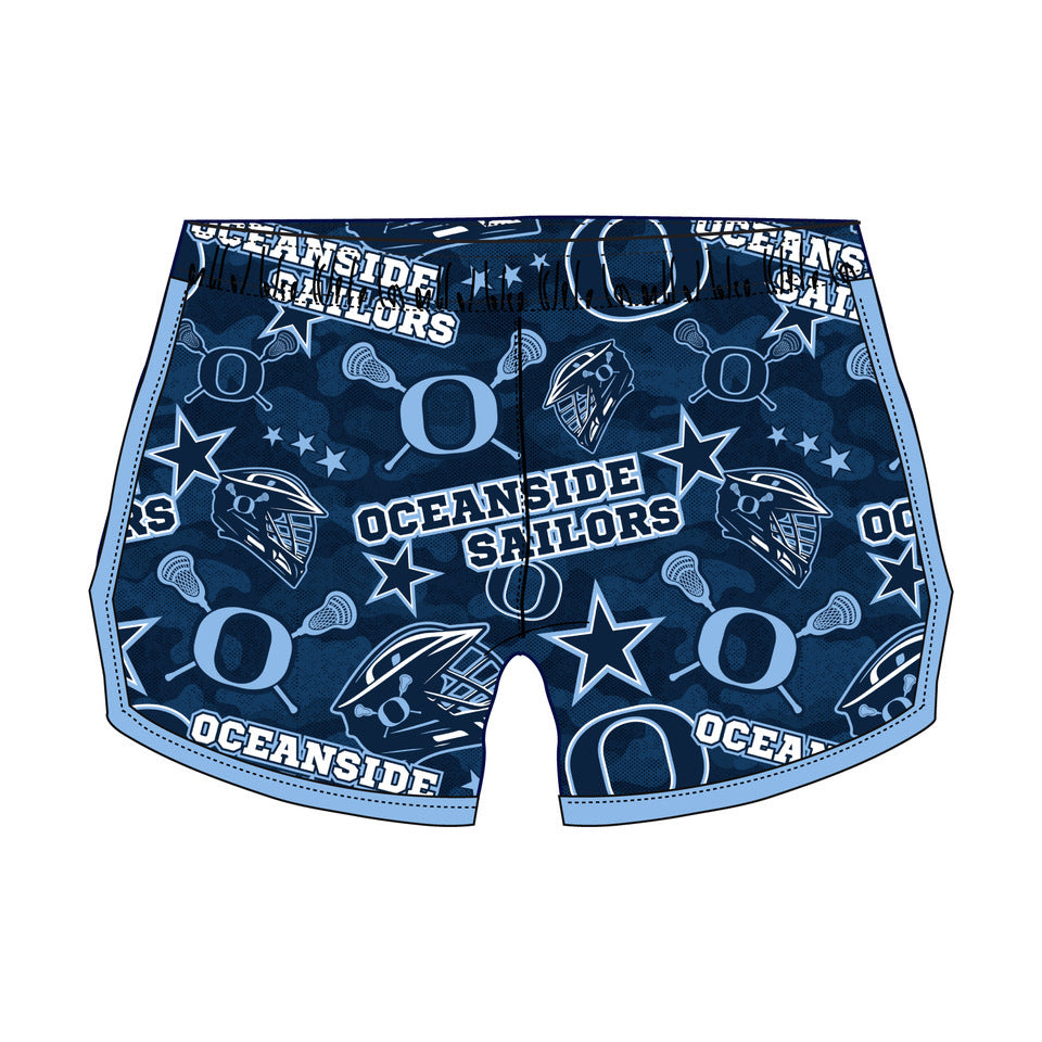 Girls & Womens Oceanside Lacrosse Shorts - Breathable Quick-Dry Sports Shorts for Lacrosse, Soccer & Running - Perfect for Training, Games & Outdoor Activities
