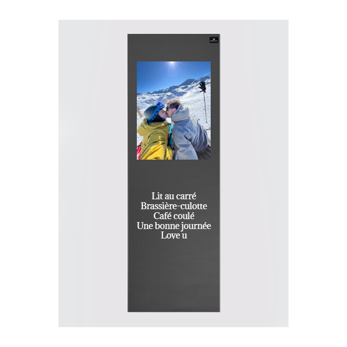 Custom Personalized Yoga Mat 6mm Thick - Premium Non-Slip Eco-Friendly with Your Design - Graphite Grey - Perfect for Home Workouts, Yoga Studios & Meditation Practice