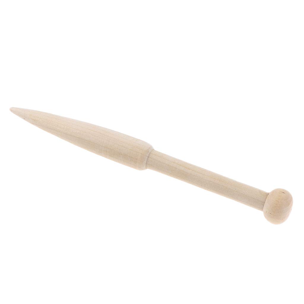2 Pack DIY Craft Weaving Tools - Beech Wood Woven Sweater & Scarf Tapestry Bobbin with Single Head - Solid Eucalyptus Wool Short Rod for Knitting, Crochet, and Home Decor Projects - Perfect for Handmade Gifts and Cozy Winter Accessories