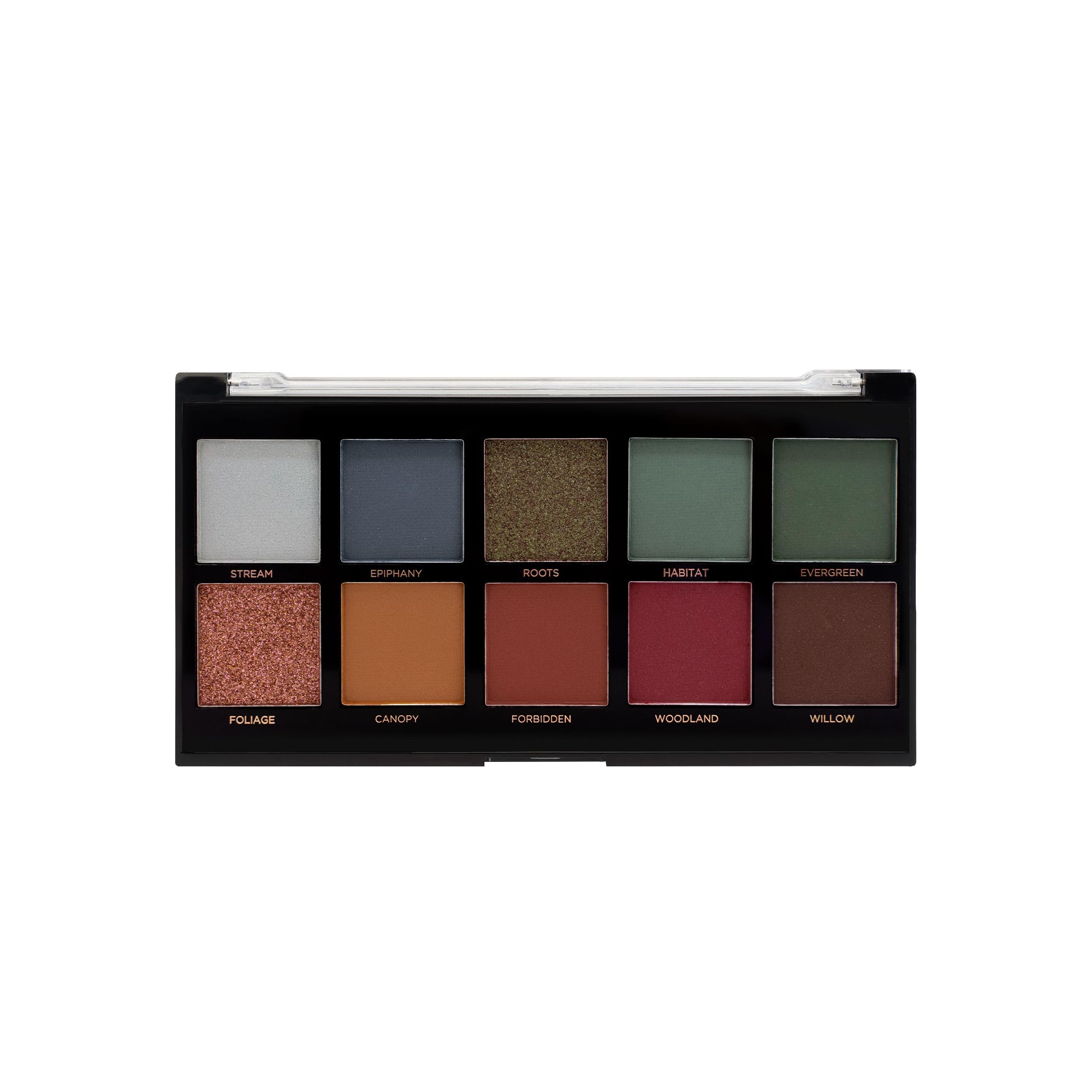 Profusion Cosmetics 10 Shade Eyeshadow Palette - Highly Pigmented Vegan Eyeshadow with Matte & Shimmer Finishes | Cruelty-Free Makeup for Everyday & Party Looks | Compact & Travel-Friendly Eyeshadow Kit for On-the-Go Beauty
