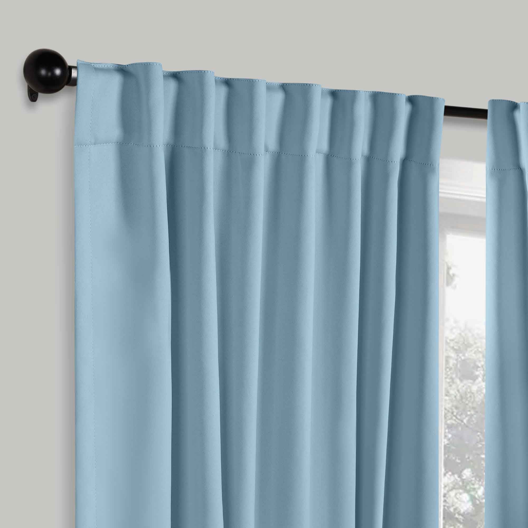 Premium Blackout Curtains for Bedroom - Solid Room Darkening Window Drapes with Back Tabs (Set of 2 Panels) - Perfect for Home Theater, Nursery & Light Sleepers