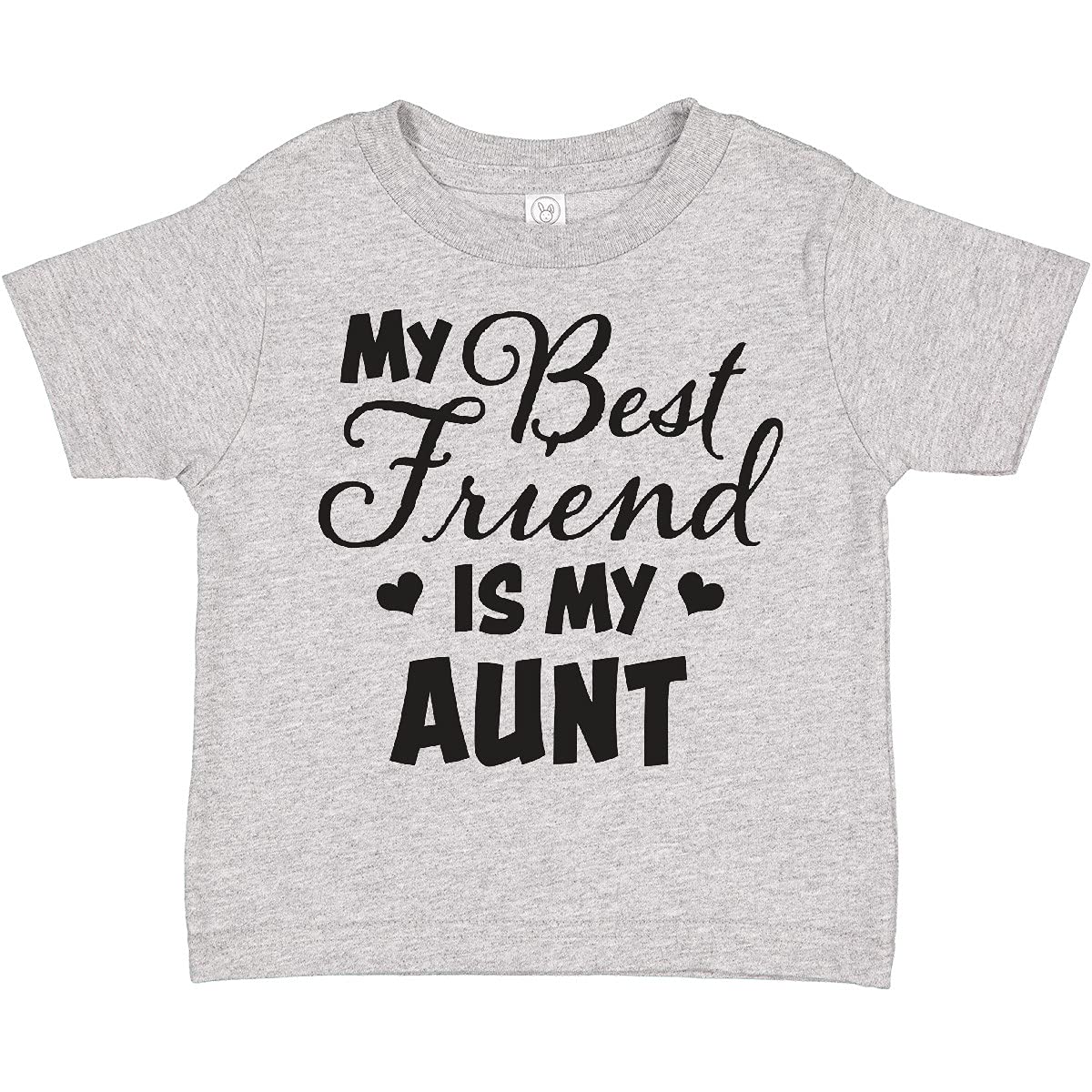 My Best Friend is My Aunt with Hearts Toddler T-Shirt - Cute Gift for Nieces & Nephews
