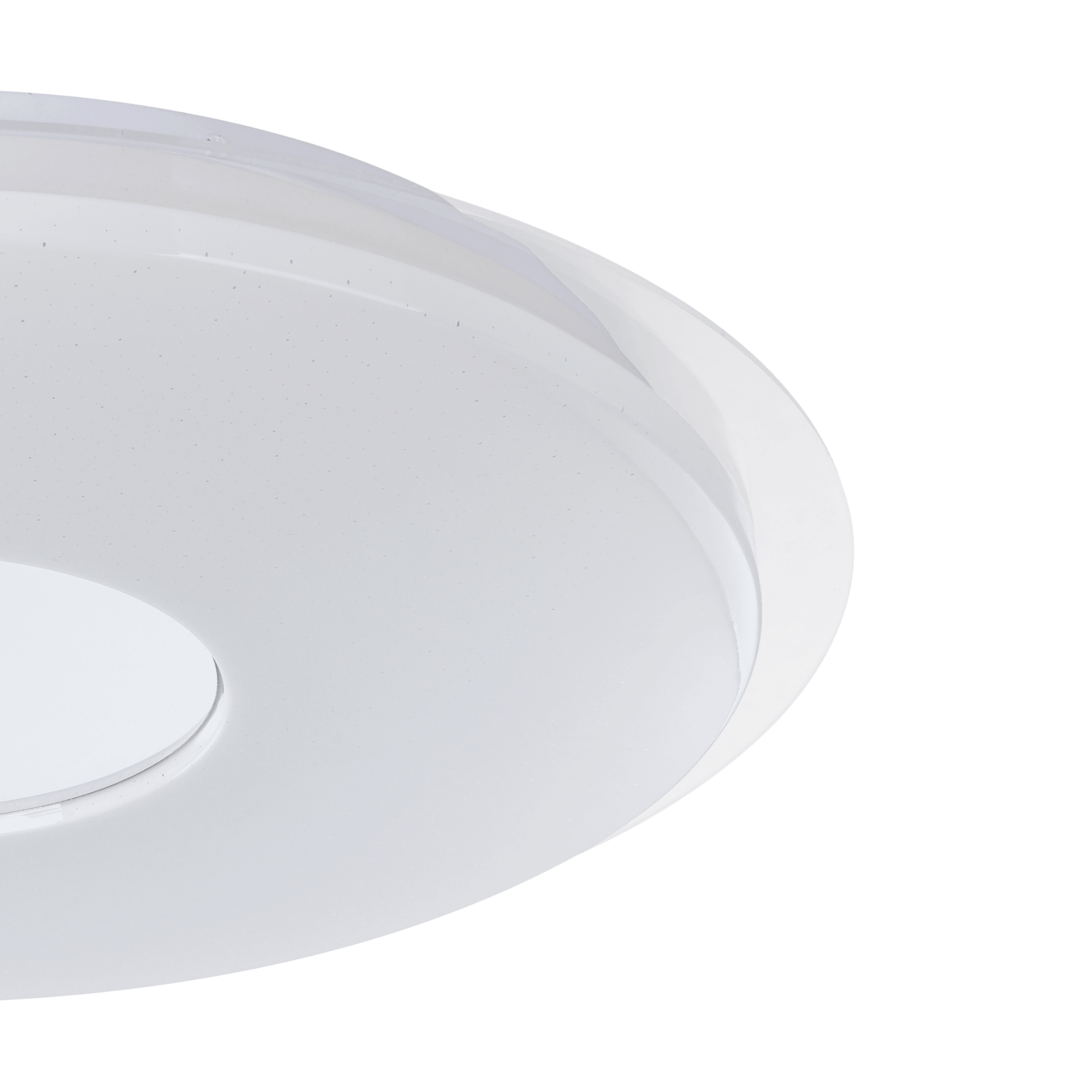 Eglo Connect Lanciano Z Smart LED Round Chrome Ceiling Flush Light 56cm - Modern Smart Lighting for Living Room, Bedroom & Kitchen