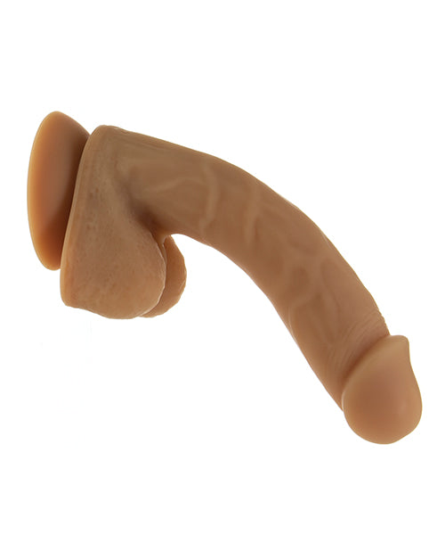 Flexible 8in Caramel Andrew Silicone Bendable Dong - Realistic Adult Toy for Couples & Solo Play, Perfect for Spicing Up Your Intimate Moments