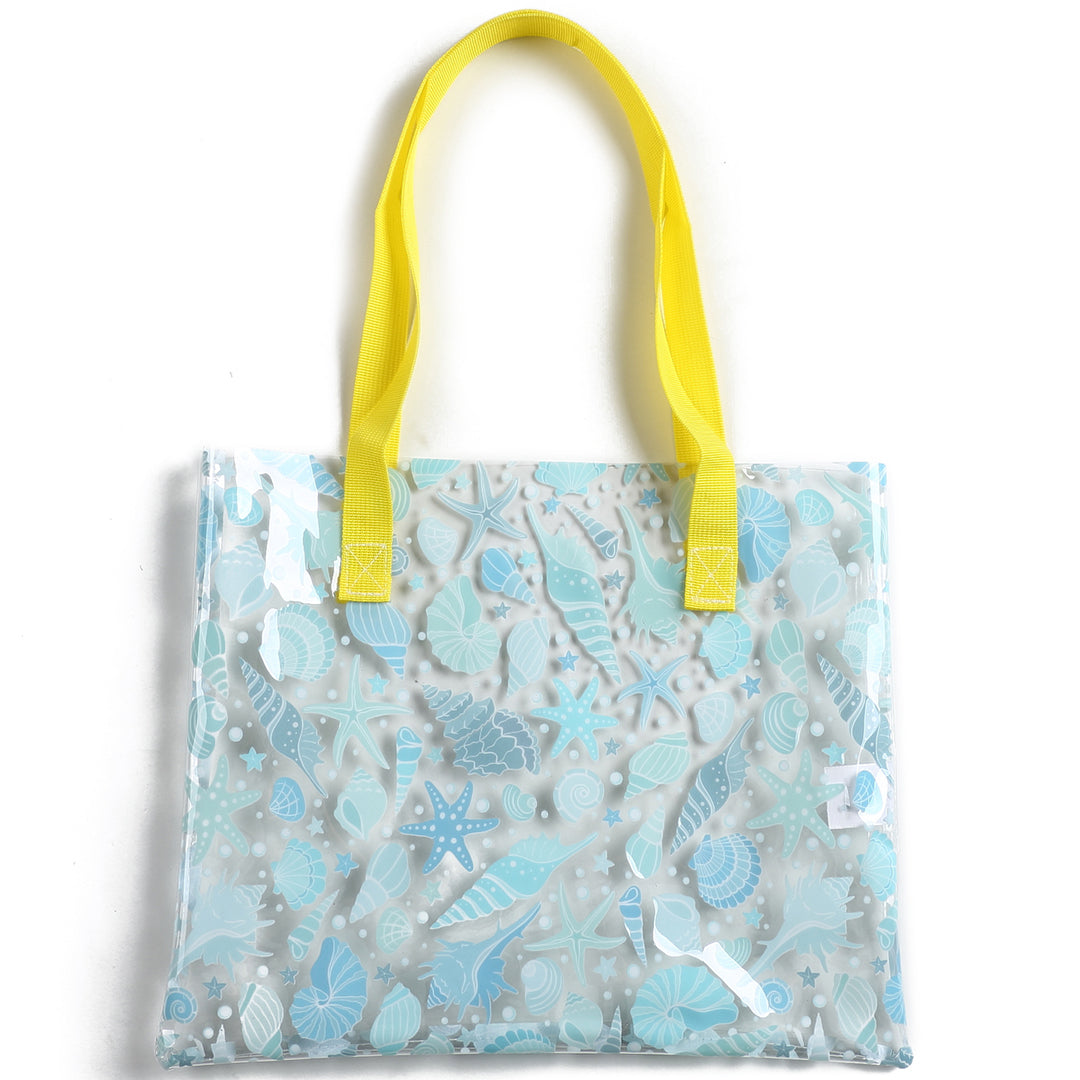 Clear Tote Bag for Everyday Use - Hawaii Ocean Teal Color - Perfect for Beach, Shopping, and Travel Accessories