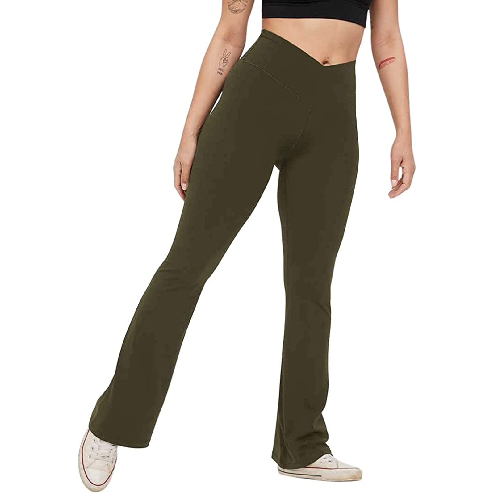 Women's High-Waist Workout Leggings - Soft Tummy Control Yoga Pants for Running, Gym & Fitness - Plus Size & Regular - Perfect for Yoga, Pilates & Daily Wear