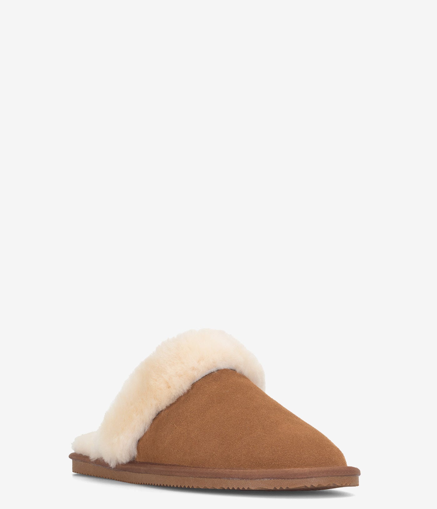Burleigh Plush Scuff Slide Sheepskin Slippers for Women - Cozy Indoor/Outdoor House Shoes for Relaxation & Comfort