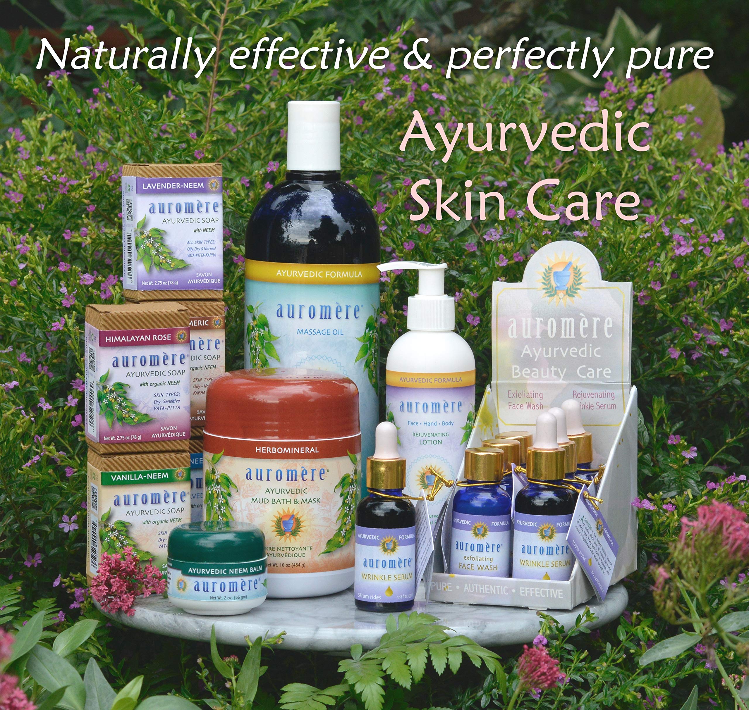 Auromere Ayurvedic Hand Face & Body Lotion - Vegan, Cruelty Free, Natural, Non GMO, Moisturizing, Paraben & Sulfate Free (8 fl oz, 2 Pack) | Hydrating Dry Skin for Daily Use at Home, Office & Travel