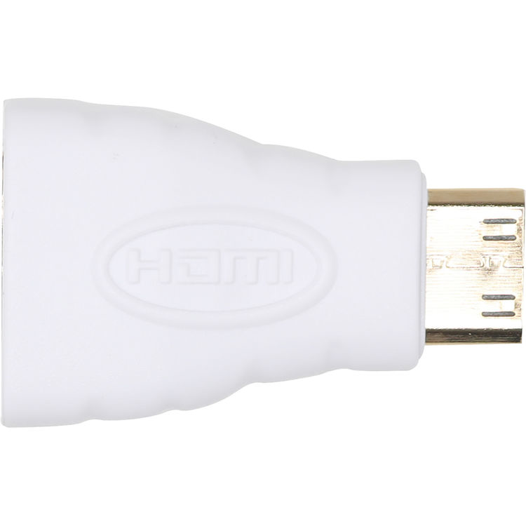 HDMI Type A Female to HDMI Type C Male Adapter Converter - 4K 60Hz Gold-Plated for High-Speed Data Transfer - Perfect for Laptop, TV, Monitor, and Projector Connections