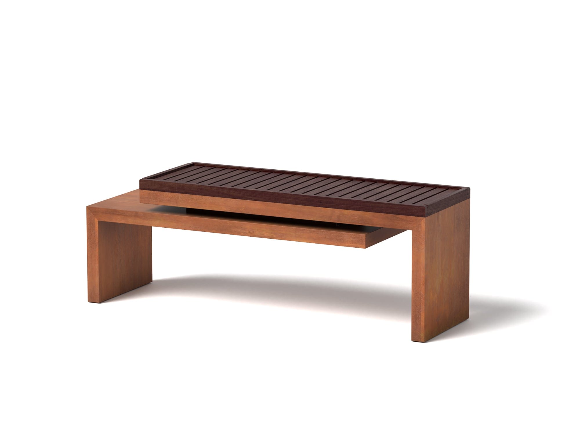 Heavy Duty Cantilever Bench - Outdoor & Indoor Metal Garden Bench for Patio, Park, and Backyard - Rust-Resistant Steel Frame with Weatherproof Coating - Perfect for Relaxing, Lounging, and Outdoor Seating