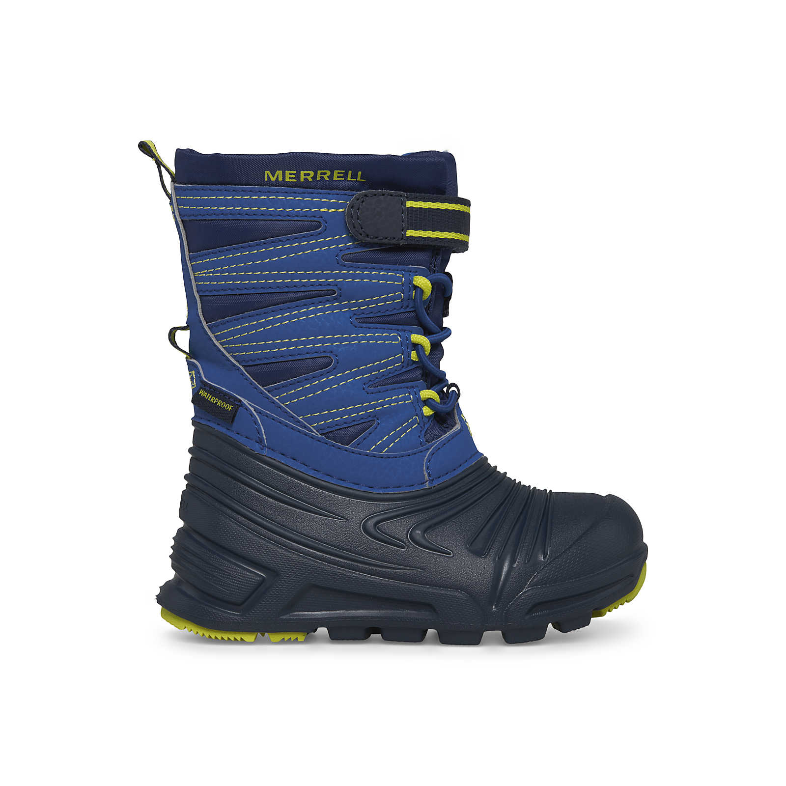 Merrell Snow Quest Lite 3.0 Waterproof Winter Boots for Toddlers - Blue/Green - Warm Kids Snow Boots for Outdoor Play, Snowy Days & Winter Adventures