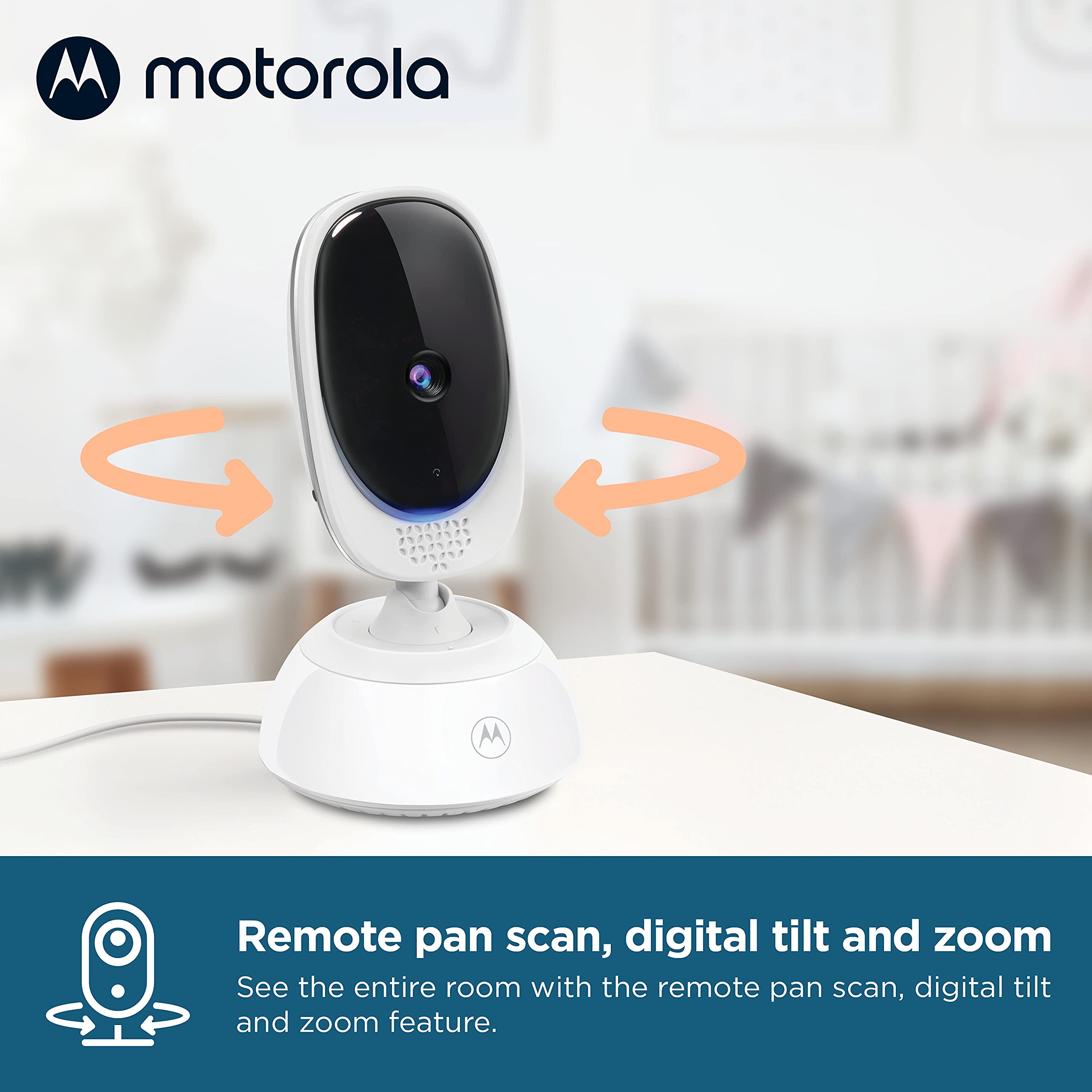VM75-2 Baby Monitor with HD Camera & Night Vision - Wireless Video Monitor for Nursery, Home Security & Peace of Mind