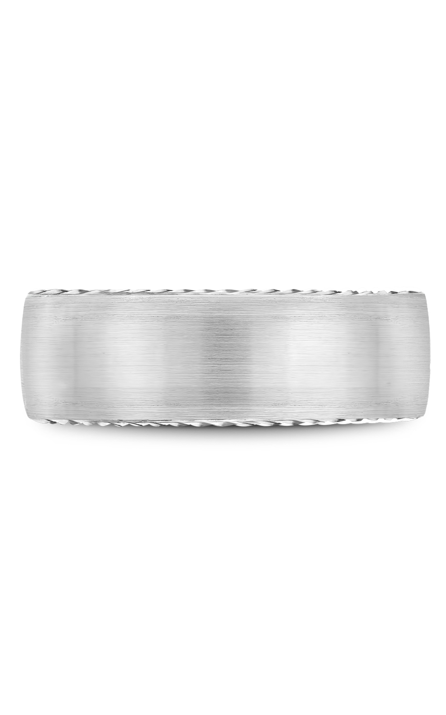 Bleu Royale Men's Wedding Band RYL 065W8 - 14K White Gold Classic Ring for Groom, Engagement & Anniversary - Perfect for Formal Occasions & Romantic Proposals