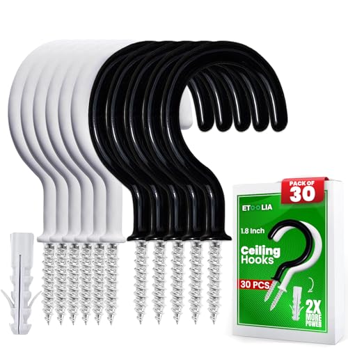 Ceiling Hooks White & Black